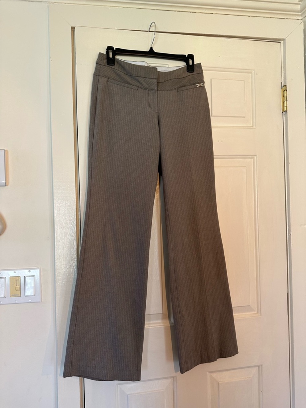 Express Wide Leg Dress Pants - Taupe Brown